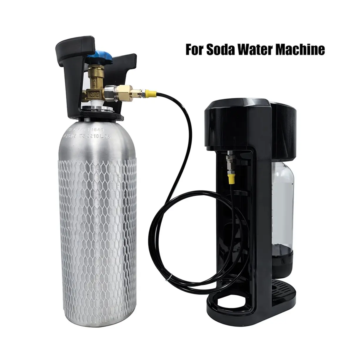 W21.8 2.5M Soda Water Machine External Carbon Dioxide Cylinder TR21 Fill Adapter Kit Soda Maker CO2 Filling Station