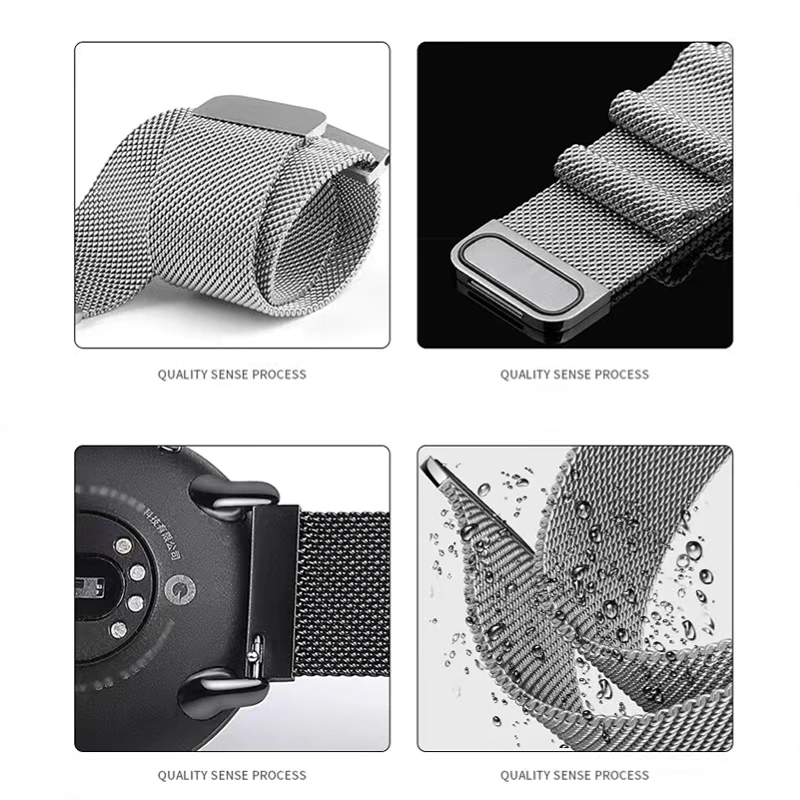 22mm 20mm milanese loop watch strap for Samsung Galaxy watch 5 4 3 Gear Magnetic bracelet wristband for Huawei watch GT 2/3 Pro