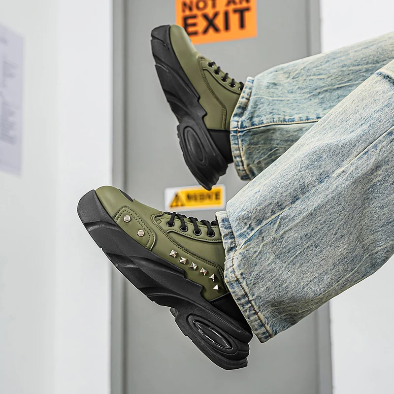 Herren Leichte Ganzjahres-High-Top Outdoor-Stiefel, Outdoor-Freizeitschuhe, Laufschuhe für Männer – Detail 32