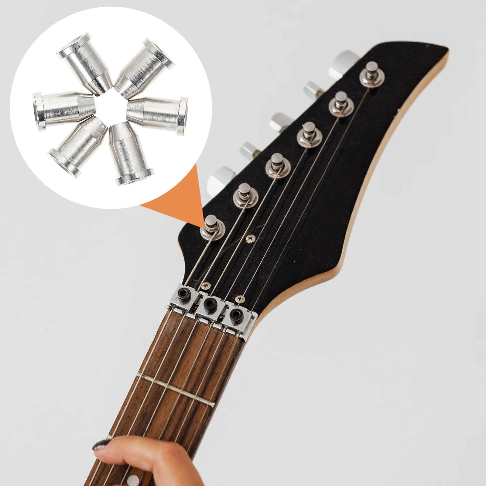 

Electric Guitar String Buckle Parts Body Ferrules Mounting Bridge Supplies Accessories Caps