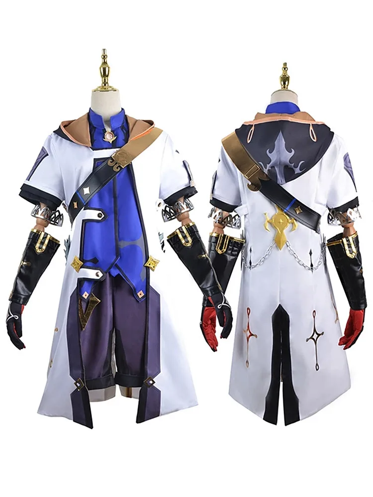 

Albedo Cospaly Costume Uniforms Game Genshin Impact Anime Men Full Set Of Albedo Activity Party Role-playing Clothing Plus Size