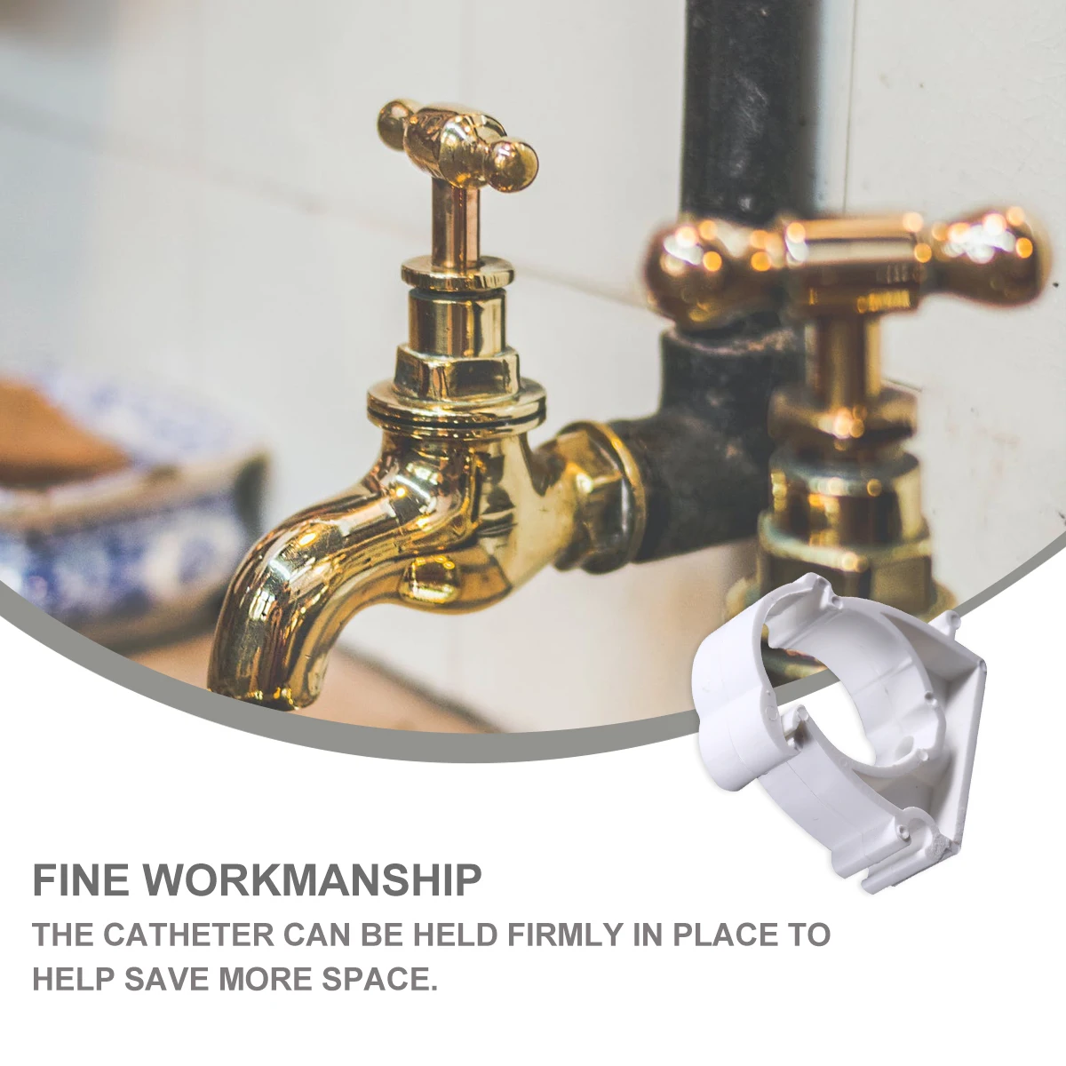 

10pcs Pipe Clamps High Quality Plastic Durable Tube Clips Hose Fittings White Easy Install Save Space Flexible Pipes Water