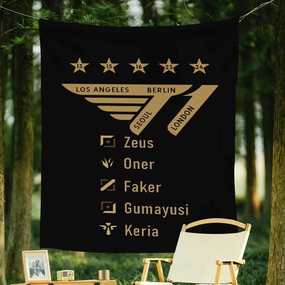 Faker LOLS SKT T1 2024 Five Champion flag For Living Dorm Decor Art Garage Room Home Bar Wall Club Live Decoration Banner