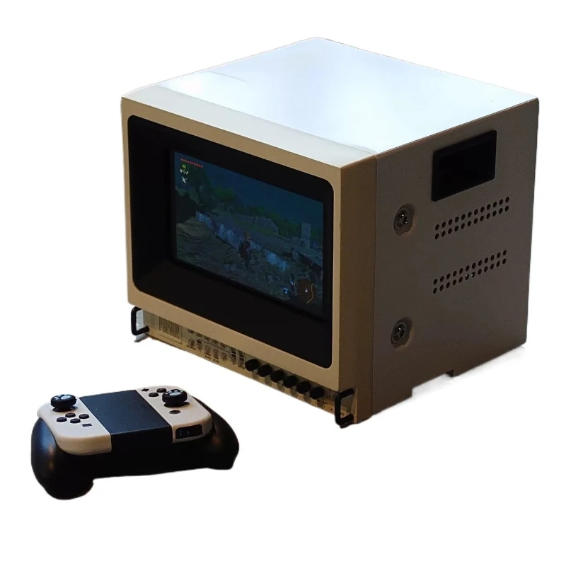 Retro-CRT-Stil, Monitor, nostalgischer PVM-Monitor, 3D-Druckhalterung aus ABS-Material, nostalgische CRT-Form, kann individuell angepasst werden.