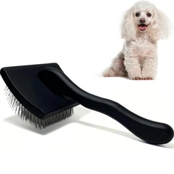 Dog Slicker Brush - Dogs Grooming Brush Especially Designed for Poodles and Doodle Mixes Fluff, Detangle and Demat Dog Comb