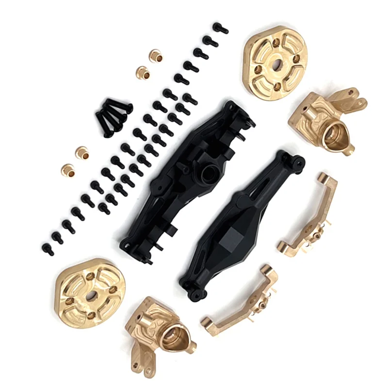 

HOT-RC Car Front Axle Housing Brass Front Cup C Seat Door Axle Cover Kit For MJX 1/12 H12Y H12Y+ RC Car Accessories