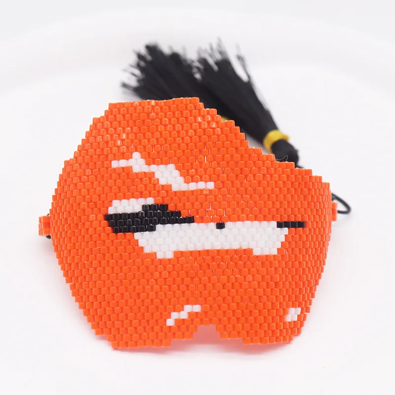 Bohemia Rice bead bracelet Sexy Lips Multicolor Adjustable Hand weaving Personality Exaggeration Ethnic style Creativity Beaded