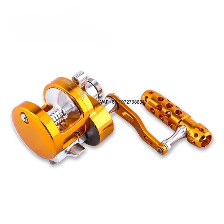 

Stock CNC Aluminum 2-speed Lever Fishing Trolling Reel 9BB Jigging Fishing Reel