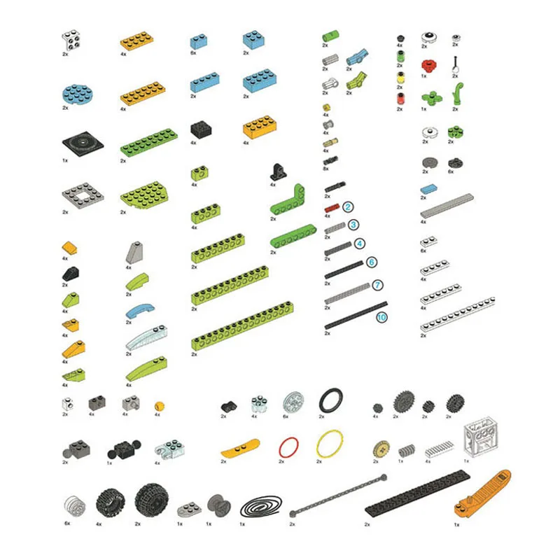 280PCS Programmazione FAI DA TE Robot Mattoni Elettronici Hub Motore Kit Compatibile con Blocchi di Costruzione WeDo 2.0 45300 Robotica Educativa