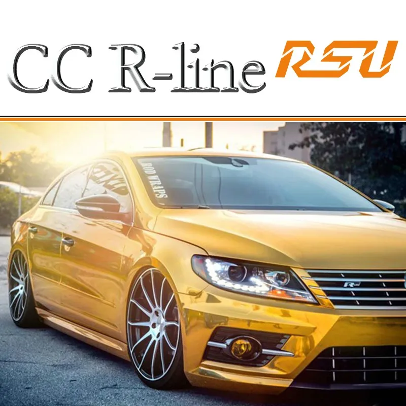 Modify front rear accessories 13-17 CC R-LINE Car parts Bumpers For Volkswagens Passat CC upgrade body kits