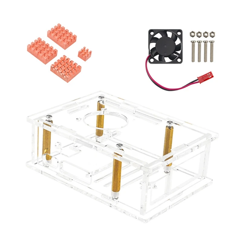 

For Raspberry Pi 5 Acrylic Case Transparent Case For Pi 5 B Durable Easy Install