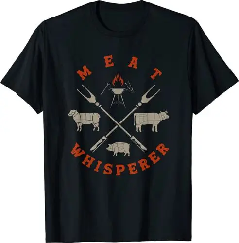 Smoked BBQ Grilling Meat Smoking Meat Whisperer Barbecue T-Shirt