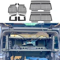 Fit for Jeep Wrangler JL Hardtop 4-Door 2018-2023 Rear Trunk Cargo Carrier Storage Panels Two Shelves
