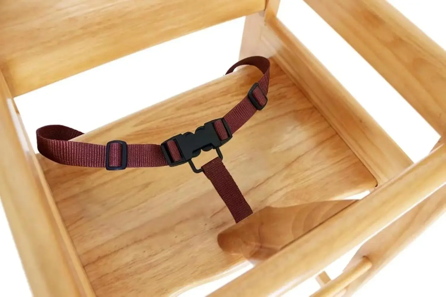 Commercial Grade Stack-Able Solid Wood High Chair for Restaurant & Home Use - Natural