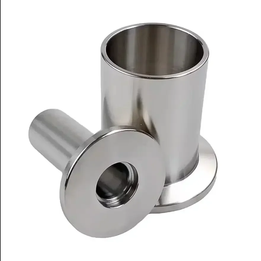20-100mm wysokość KF 10 16 25 40 50 tulejka do spawania próżniowego SUS304 stal nierdzewna armatura do rur sanitarnych Homebrew