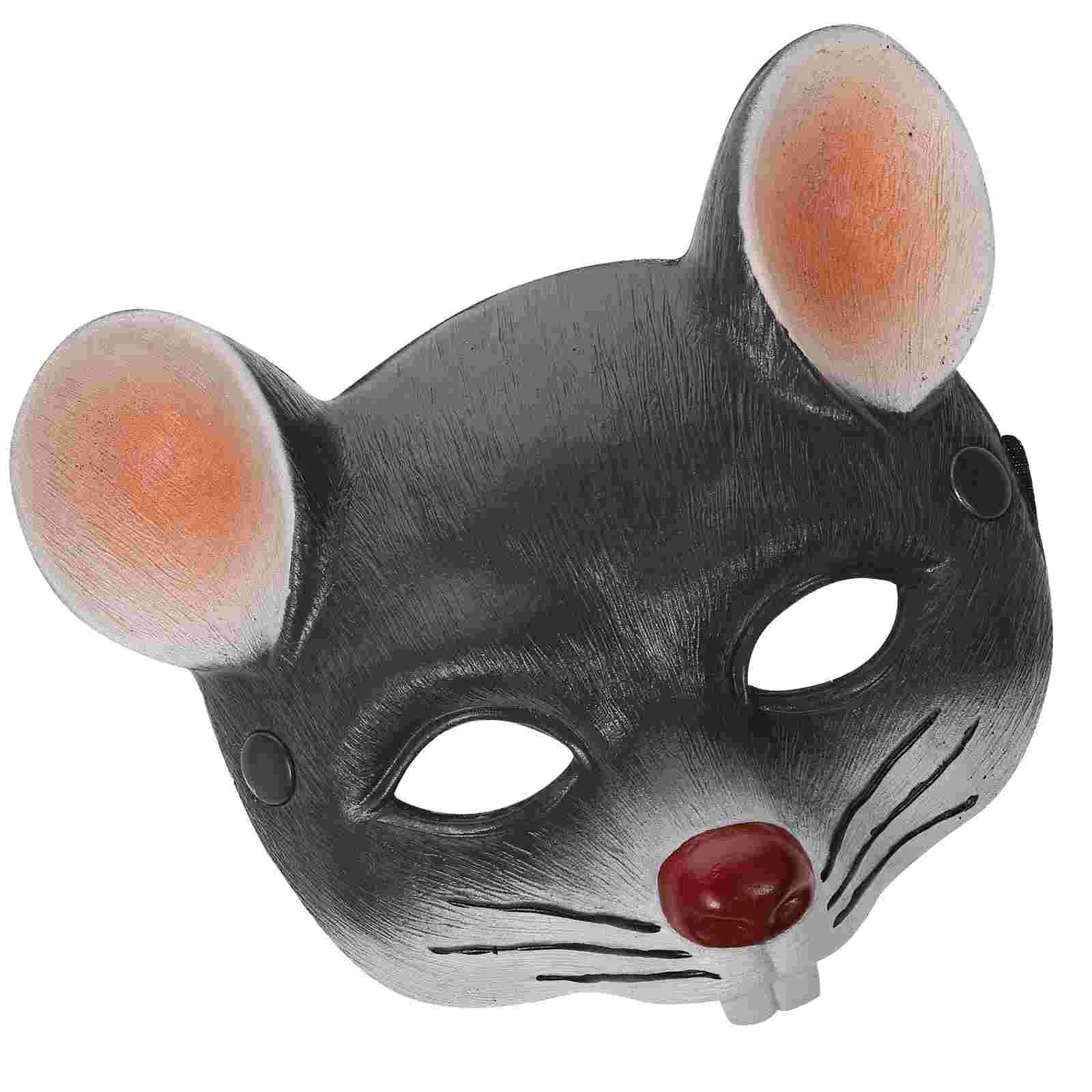 Rabbit Toys Carnival Mask 3D Mouse Cospaly Beard Party Light Grey Halloween Supplies Man