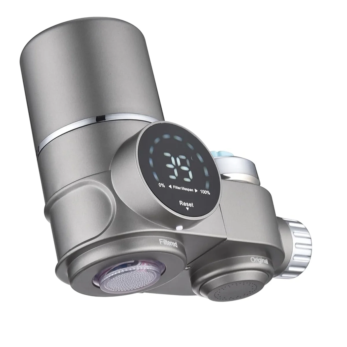 Filtro de agua para grifo, purificador de agua con pantalla LED para fregadero, sistema de filtración de agua para grifo de montaje en grifo para cocina
