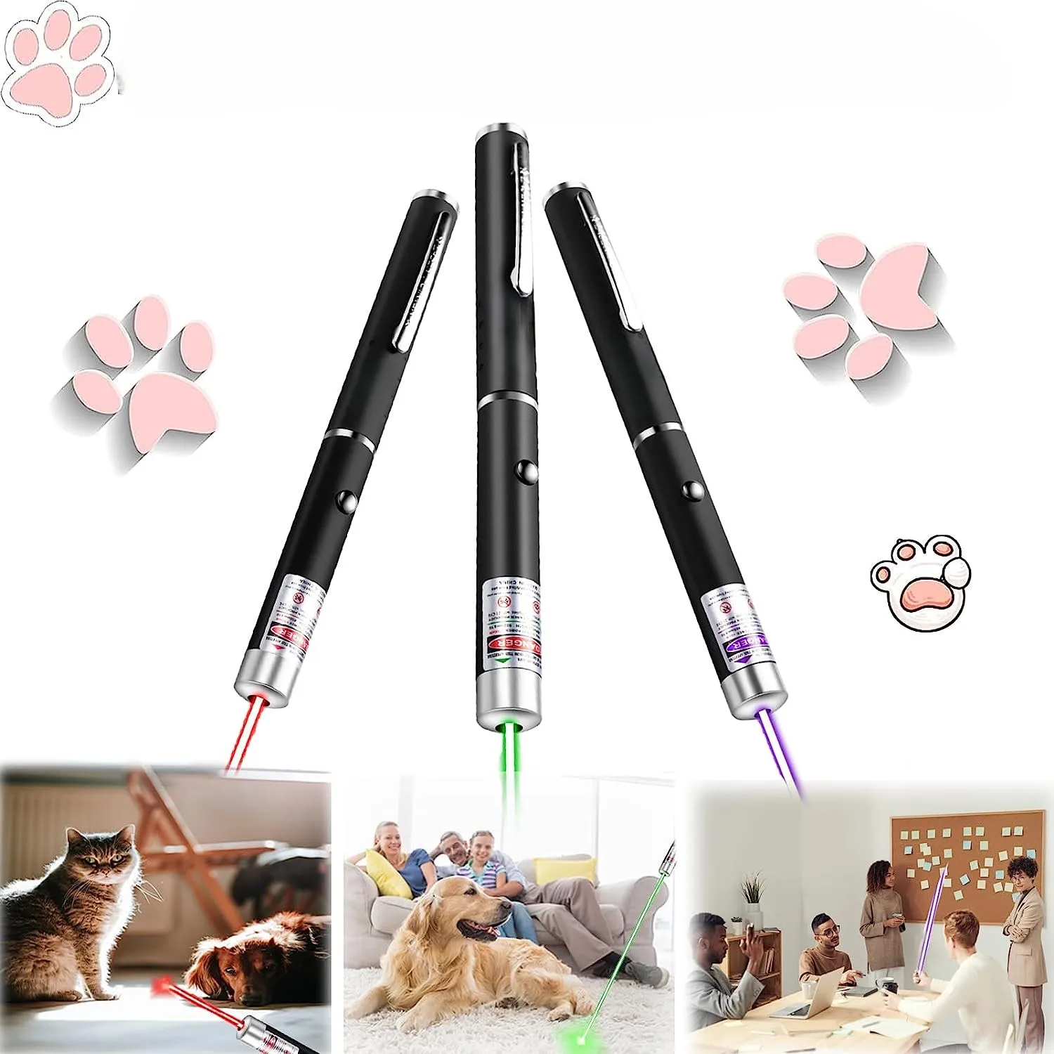 Mini Green Laser Pointer LED Redlight Laser 710 for Cats Toy Interactive Bright  Pointer Red Light Pen