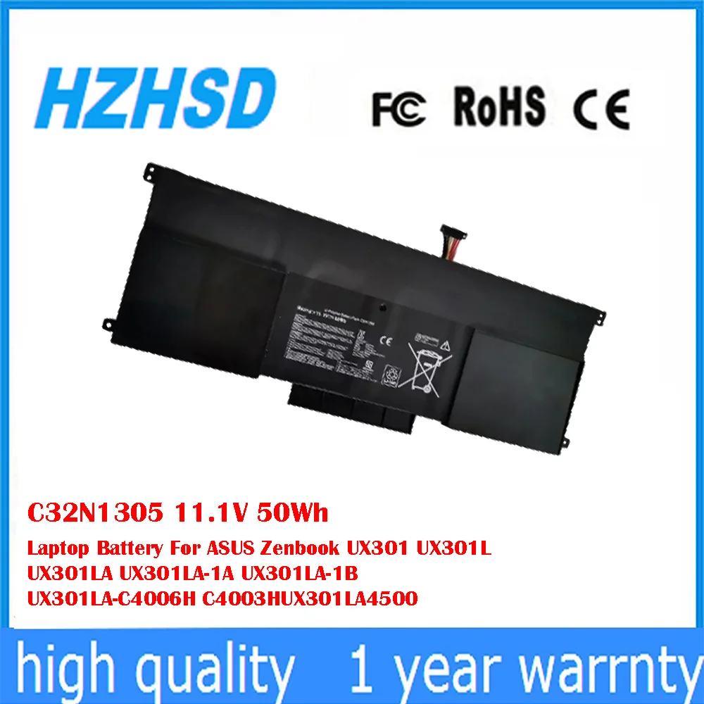

C32N1305 11.1V 50Wh Laptop Battery For ASUS Zenbook UX301 UX301L UX301LA UX301LA-1A UX301LA-1B UX301LA-C4006H C4003HUX301LA4500