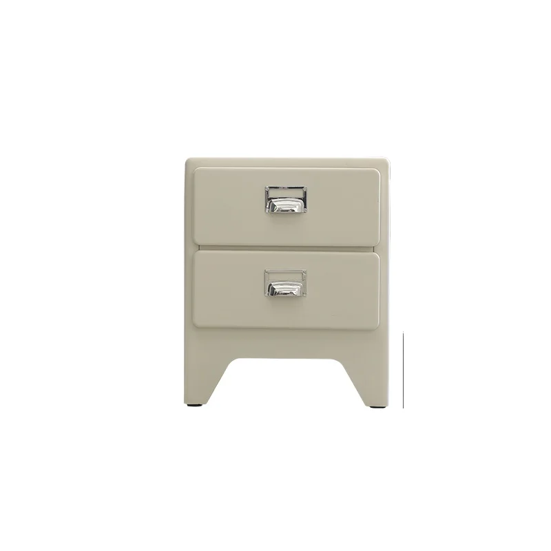 

Vintage three-bucket cabinet, bedroom bedside table, sofa side cabinet ins metal drawer storage cabinet