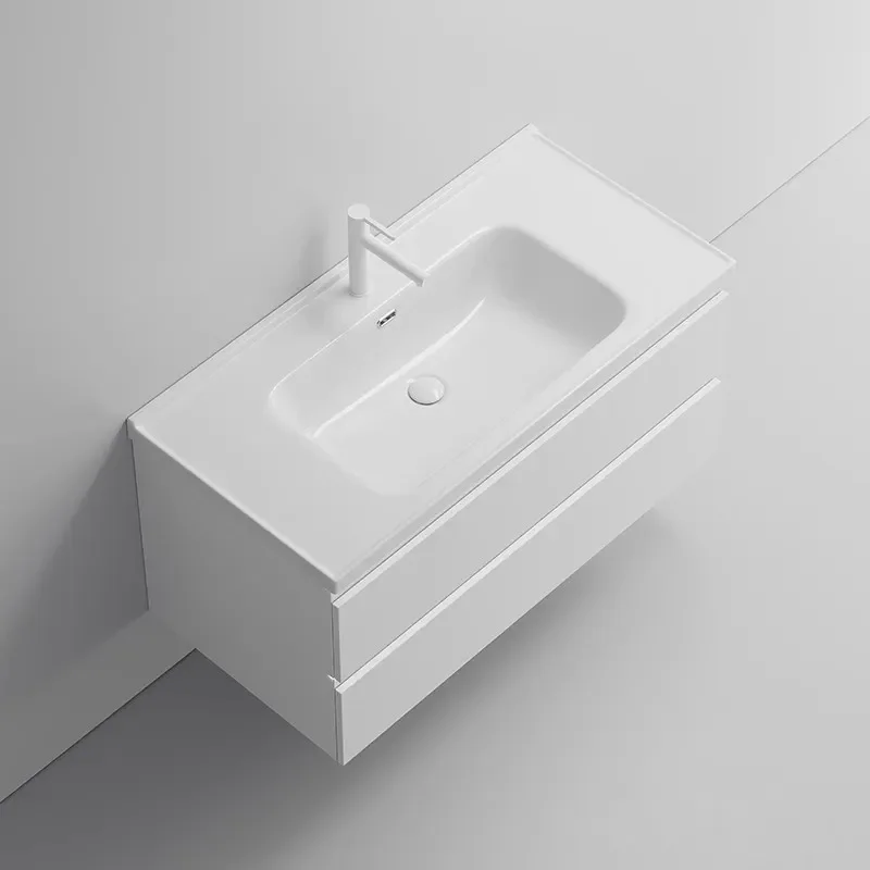 for Basin Ceramic integrated washbasin Bathroom cabinet middle Embedded single Wash cabinet Wash