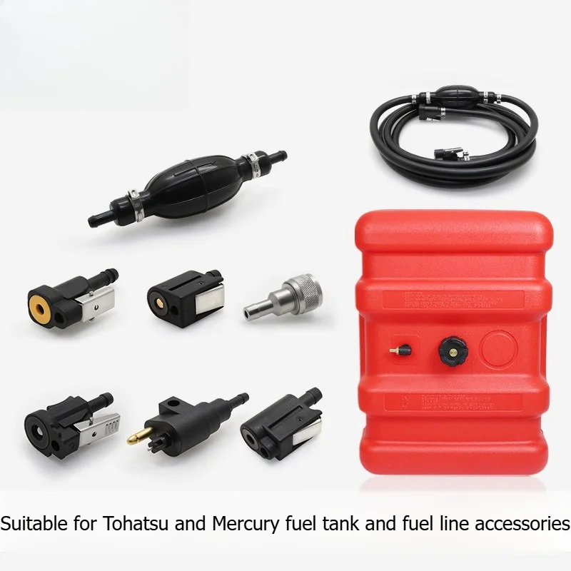 External Fuel Tank, 55L Thickened Outboard Motor Fuel Tank, Portable Gas Tank, with Fuel Hose Connector, for Marine Boat Engine