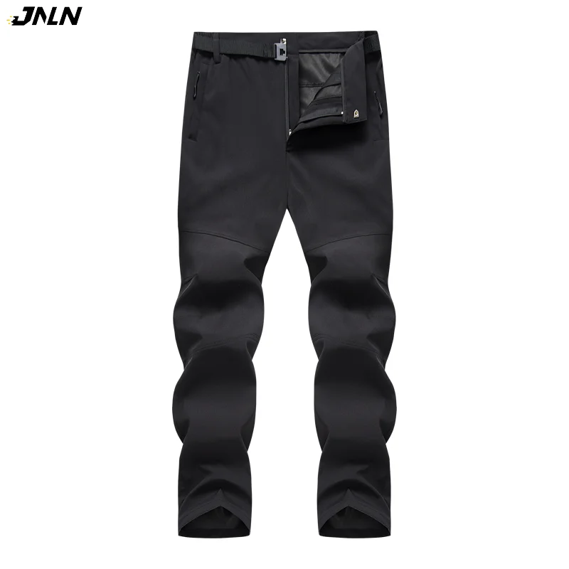 

JNLN Hiking Pants Men Outdoor Quick Dry Cargo Pants Camping Climbing Trekking Mountaineering Waterproof Trousers Elasticity