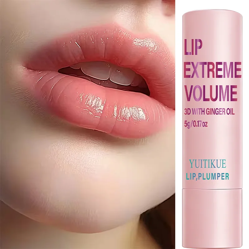 YUITIKUE Lip Plumper | 3D Extreme Volume Lip Care With Ginger Oil | For Fuller Plump Lips & Hydrated Moisture 5g