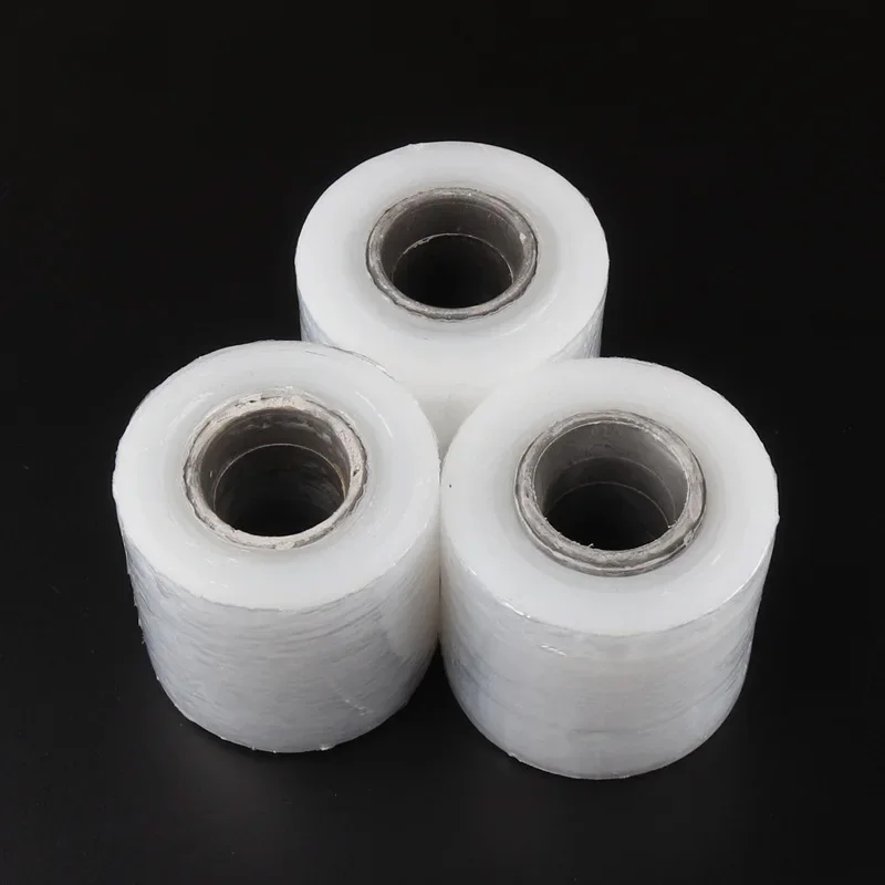1 Roll 3/5/8/10cm 150m Stretch Wrap Transparent Packing Film Industrial Stretch Plastic Sealer Winding Durable Hand Wrap