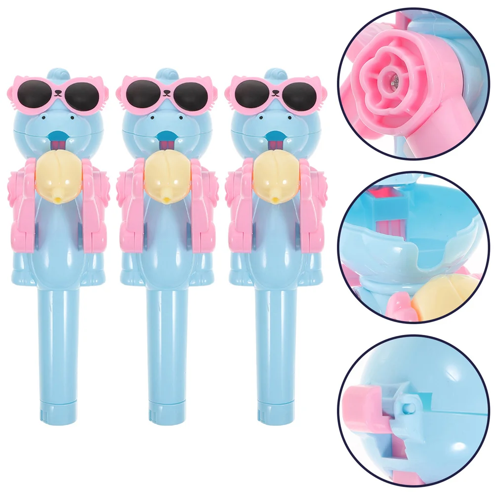 

3Pcs Dinosaur Robot Lollipop Holder Novelty Candy Container Portable Kids Party Favor Lollipop Holder Lollipops for Kids