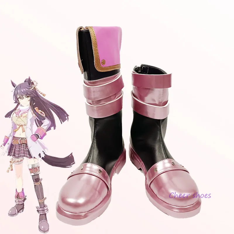 

Mamusume Pretty Derby Cosplay Shoes Narita Brian Boots Comic for Women Halloween Cosplay Costume Prop Anime Carnival