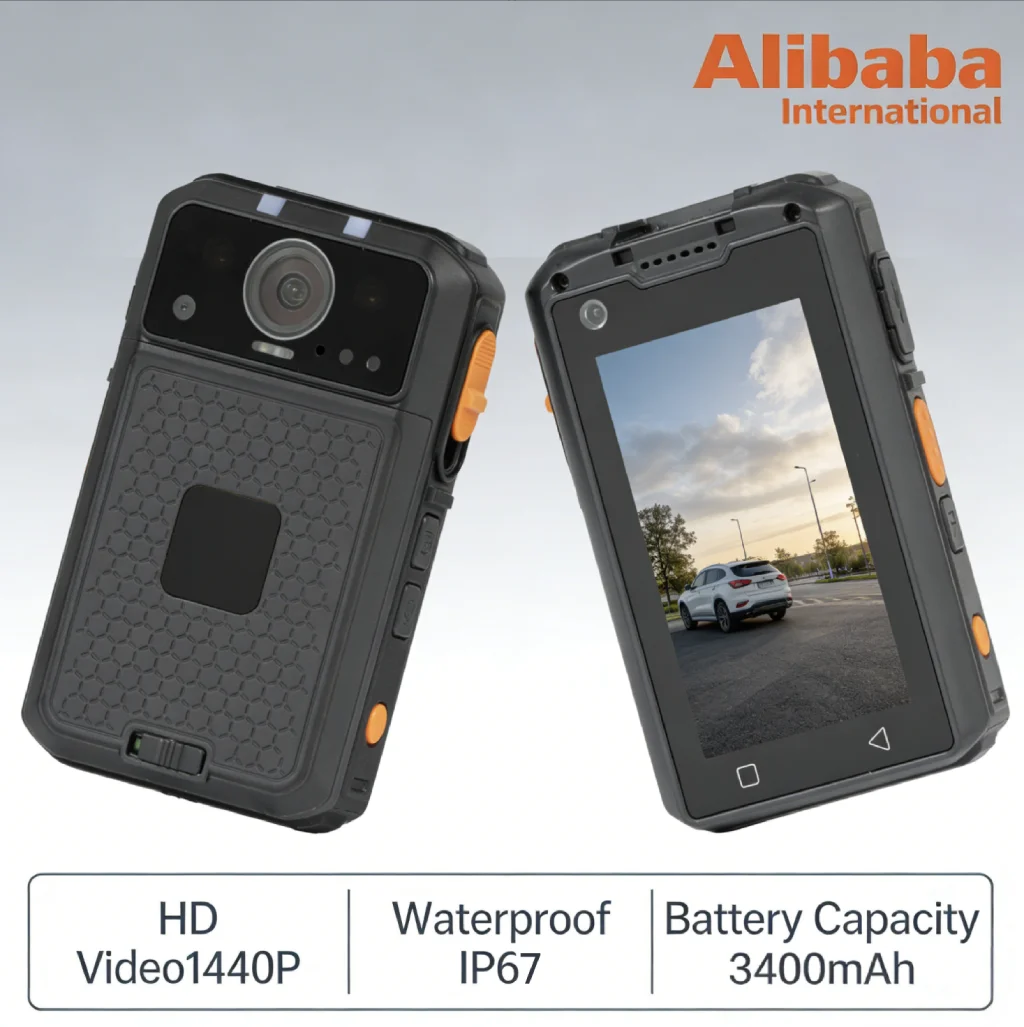 2026 Portable Law Recorder 4G Body Worn Camera 2K 30FPS Push to Talk Body Cam System Integration for Dispatch Management