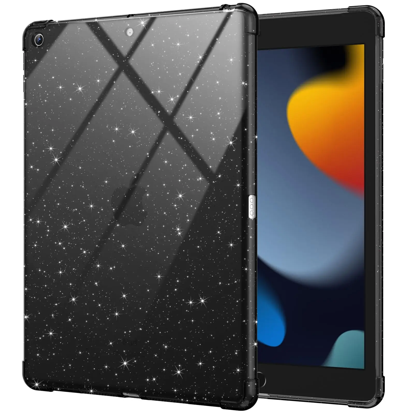 For Apple iPad 10.2 7th 8th 9th Generation 2017/2018/2019 Shimmering Glittering Soft Silicone Case Shockproof Airbag Shell