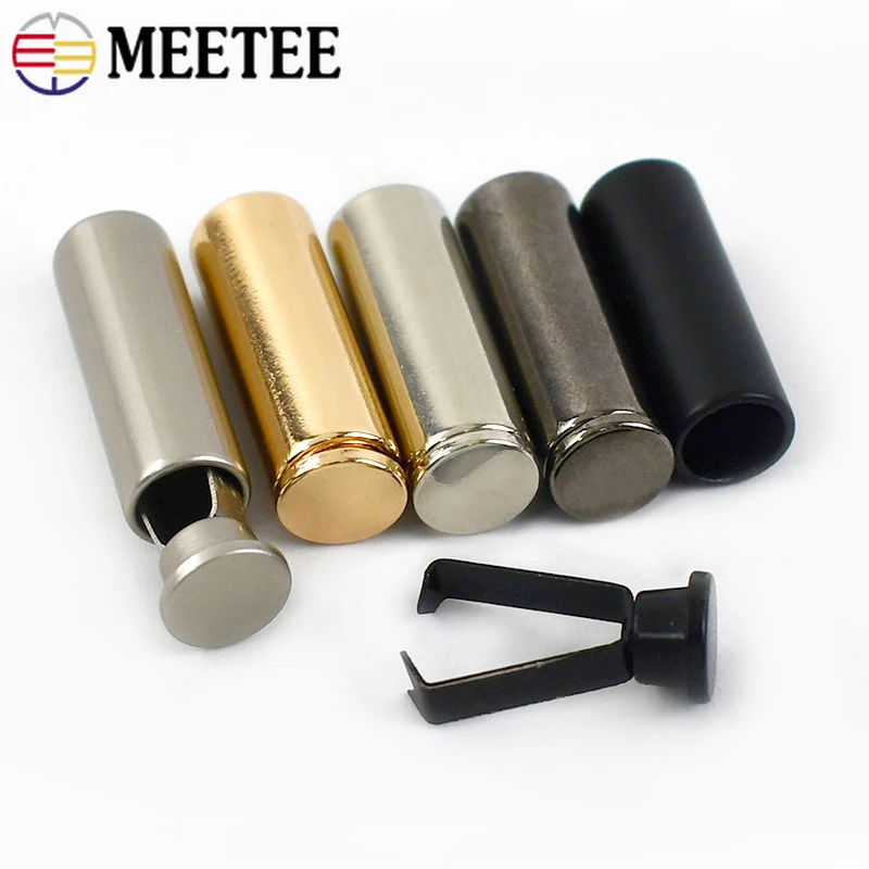 20Pcs Metal Cord End Stopper Pants Sweater Drawstring Tail Rope Cords Lock Button Garment Hanging Buckles DIY Sewing Accessories