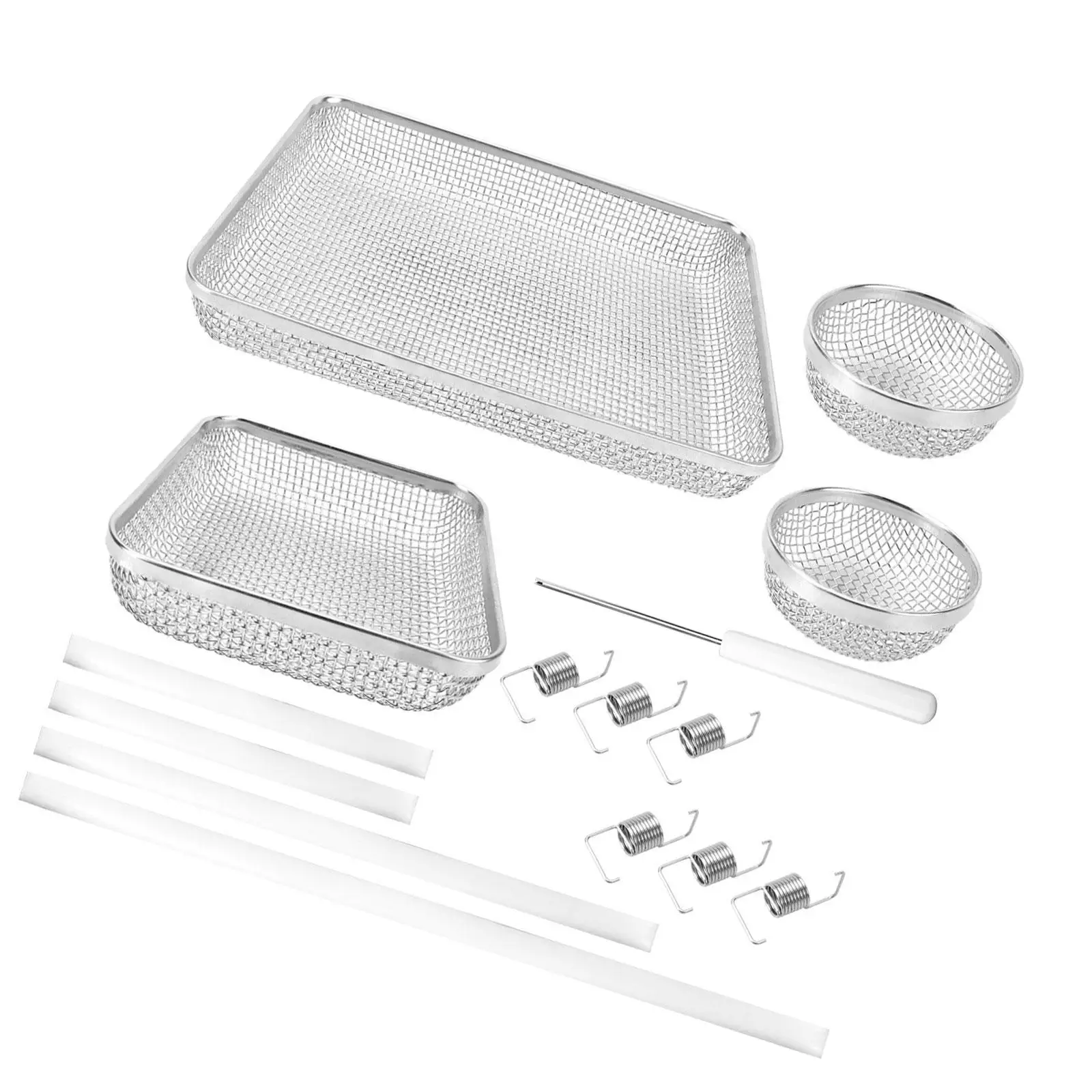 

RV Furnace Vent Bug Screen Flexible Stainless Mesh Cover Full Kit Easy Install Water Heater Protection for Caravan Home