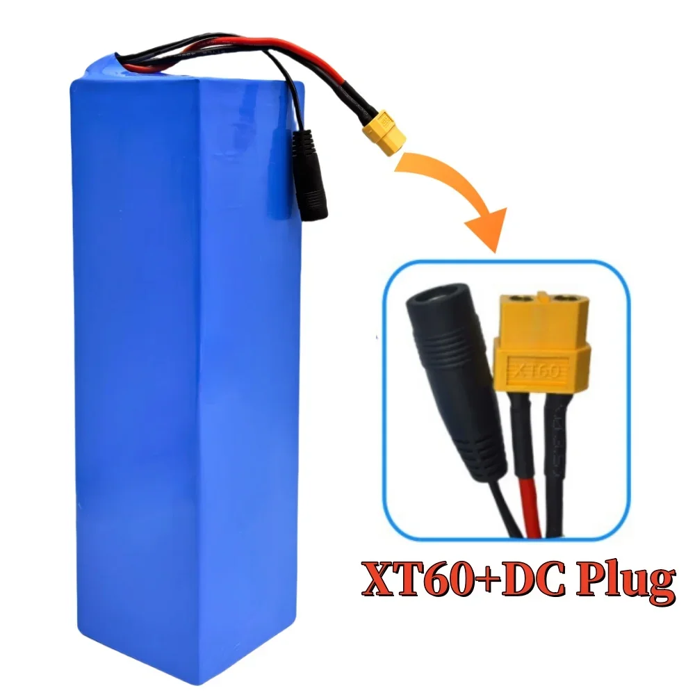 13S3P 10500mAh 48V Lithium Ion Battery Pack 1000W 10.5Ah with BMS for 54.6V Motorized Scooter High Capacity Long-Range