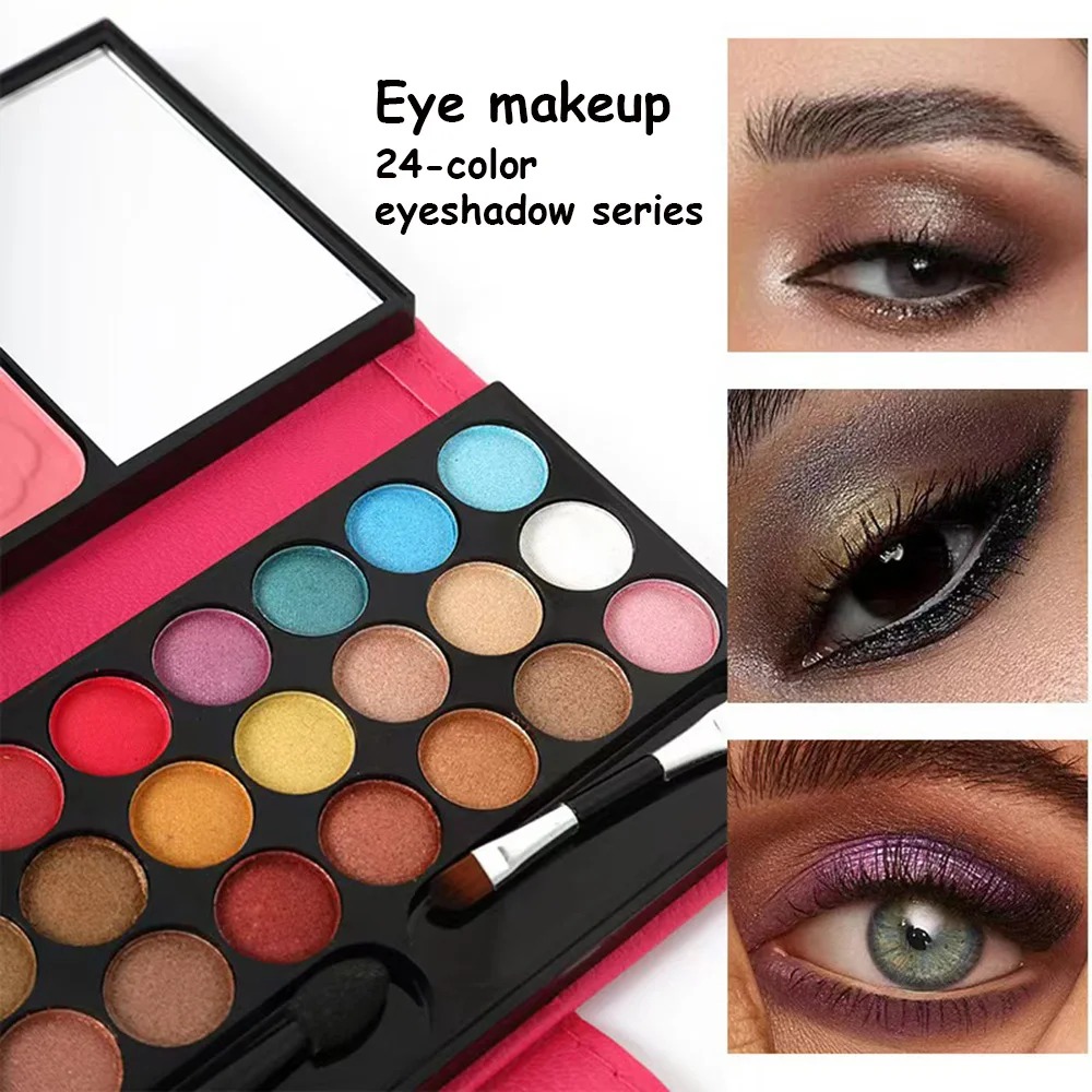 Blush Contour Shadow Cheek Eyeshadow Palette Blusher Cosmetic Lips Makeup Lip Gloss Beauty Eyebrow Make-Up For Women