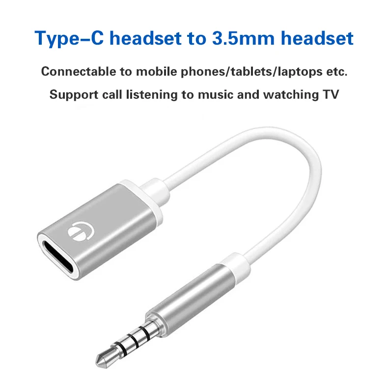 1 unidad de conector de Audio auxiliar de 3,5mm, auriculares estéreo con división de Audio, Cable adaptador doble para teléfono IOS Android MP3