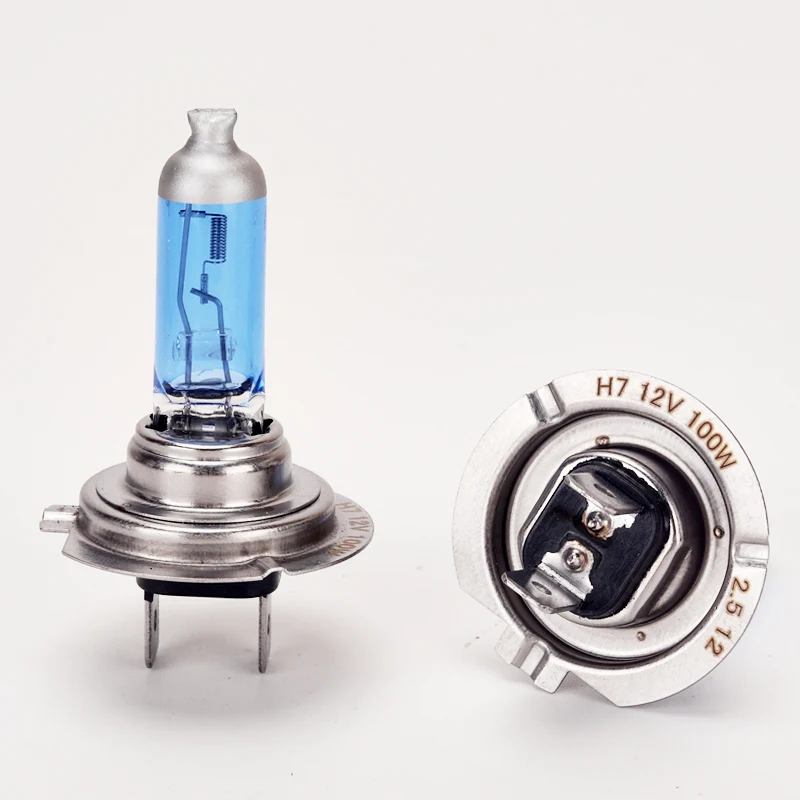 2 PCS E-MARK quality 100W H7 Halogen headlight lamp 12V  4300K
