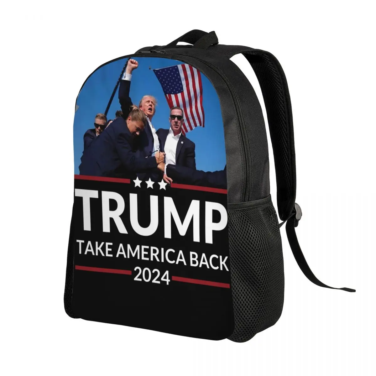 Custom Trump Will Be Back Backpack for Girls Boys American USA School College Travel Bags Men Women Bookbag Fits 15 Inch Laptop