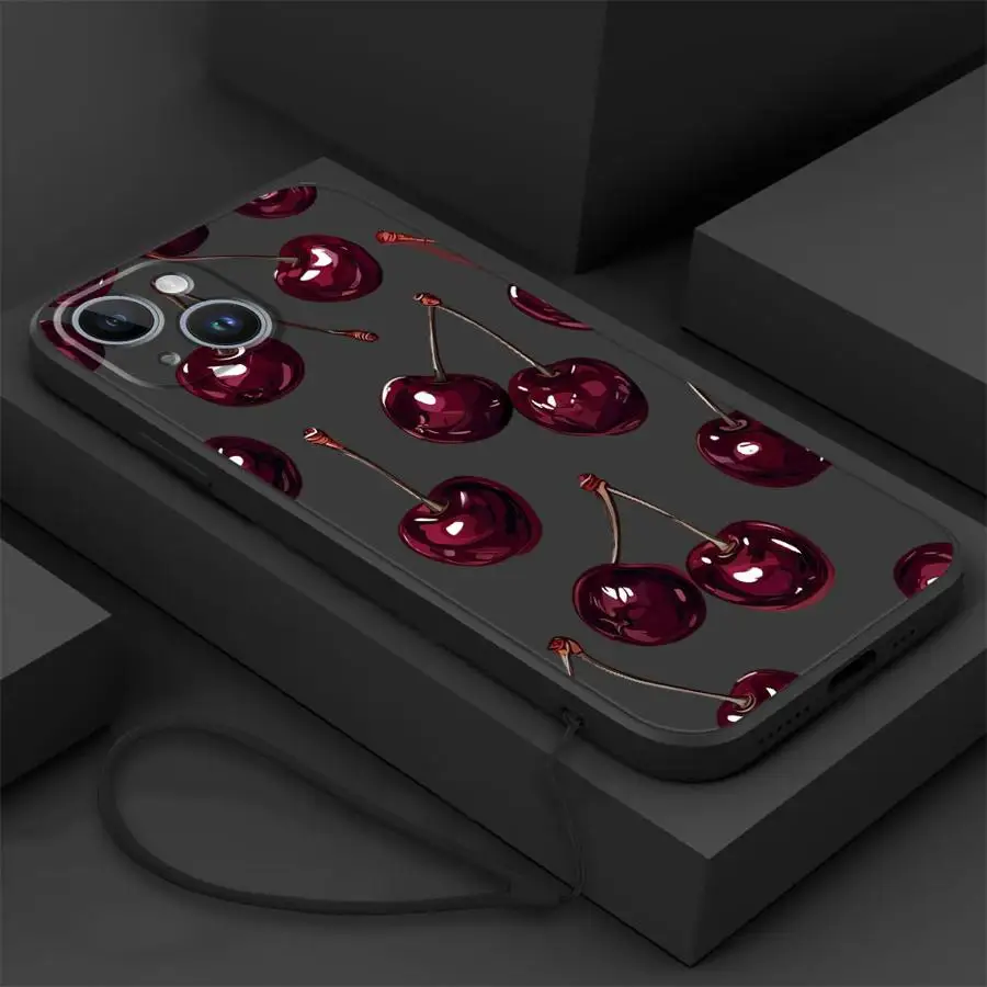 حافظة هاتف بغطاء ناعم لهاتف Xiaomi Mi 10T 11T 12T Pro 13 11 12 Lite بنمط الكرز الكرتوني #2