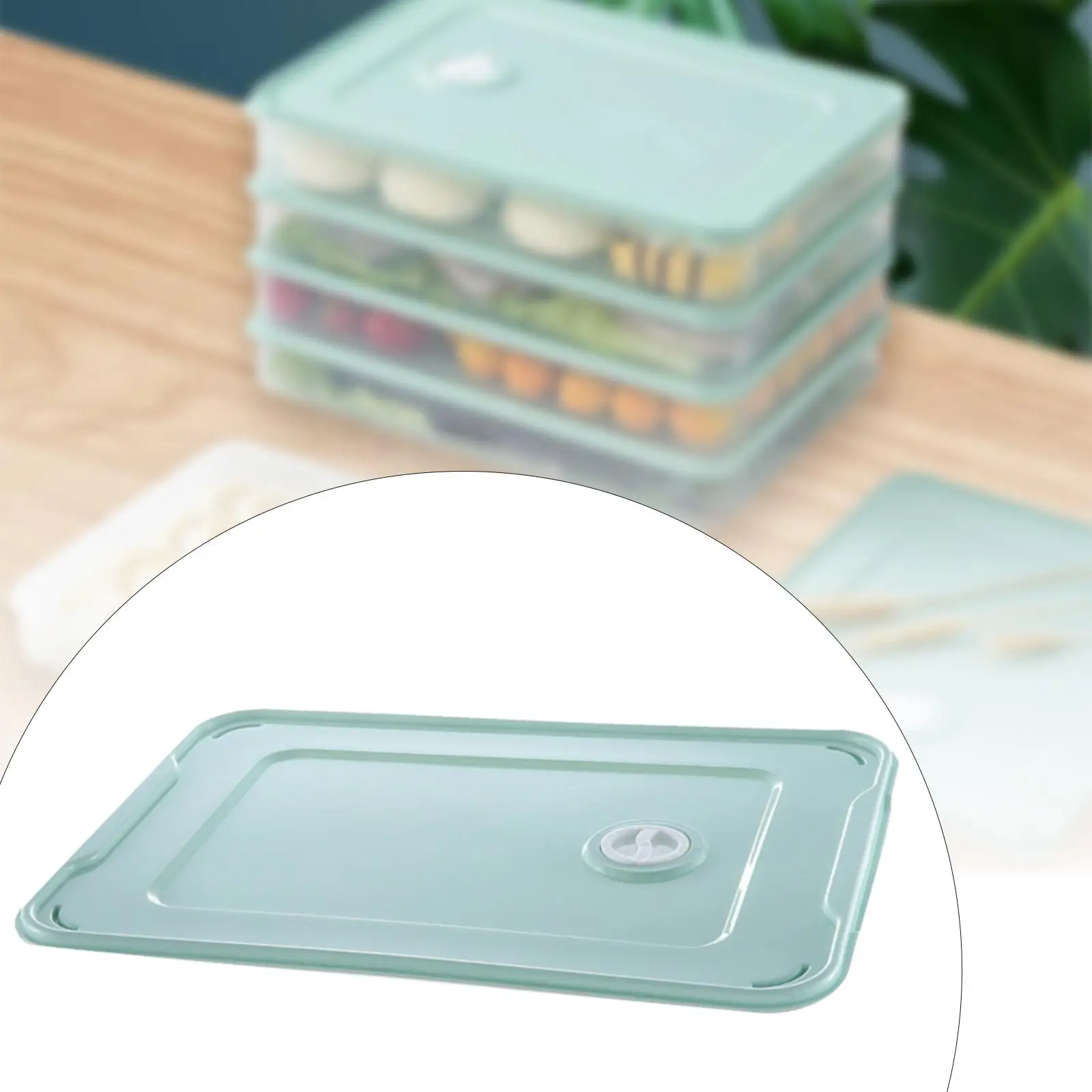 Dumpling Storage Box Lid Stackable Gyoza Good Sealing Icing Cookies Frozen