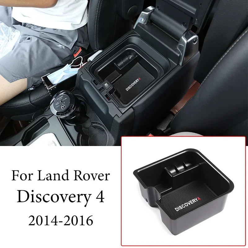 Car Central Console Armrest Storage Box ABS For Land Rover Discovery 4 LR4 2014-2016 Car Interior Accessories With refrigerator