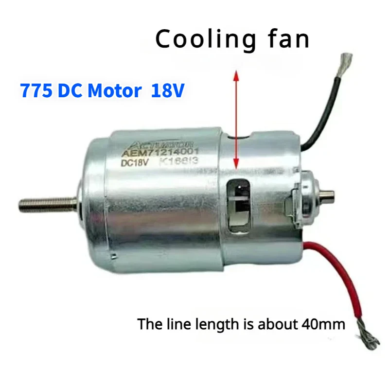 

Motor 775 DC 18V 120W Ball Bearing Large Torque High Power Low Noise Gear Motor Electronic Component Motor