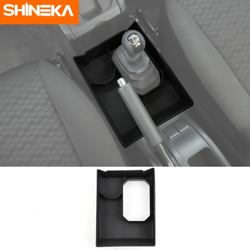 SHINEKA Car Gear Shift Storage Box Organizer Tray For Suzuki Jimny 2019 2020 2021 2022 2023 Interior Accessories Stowing Tidying