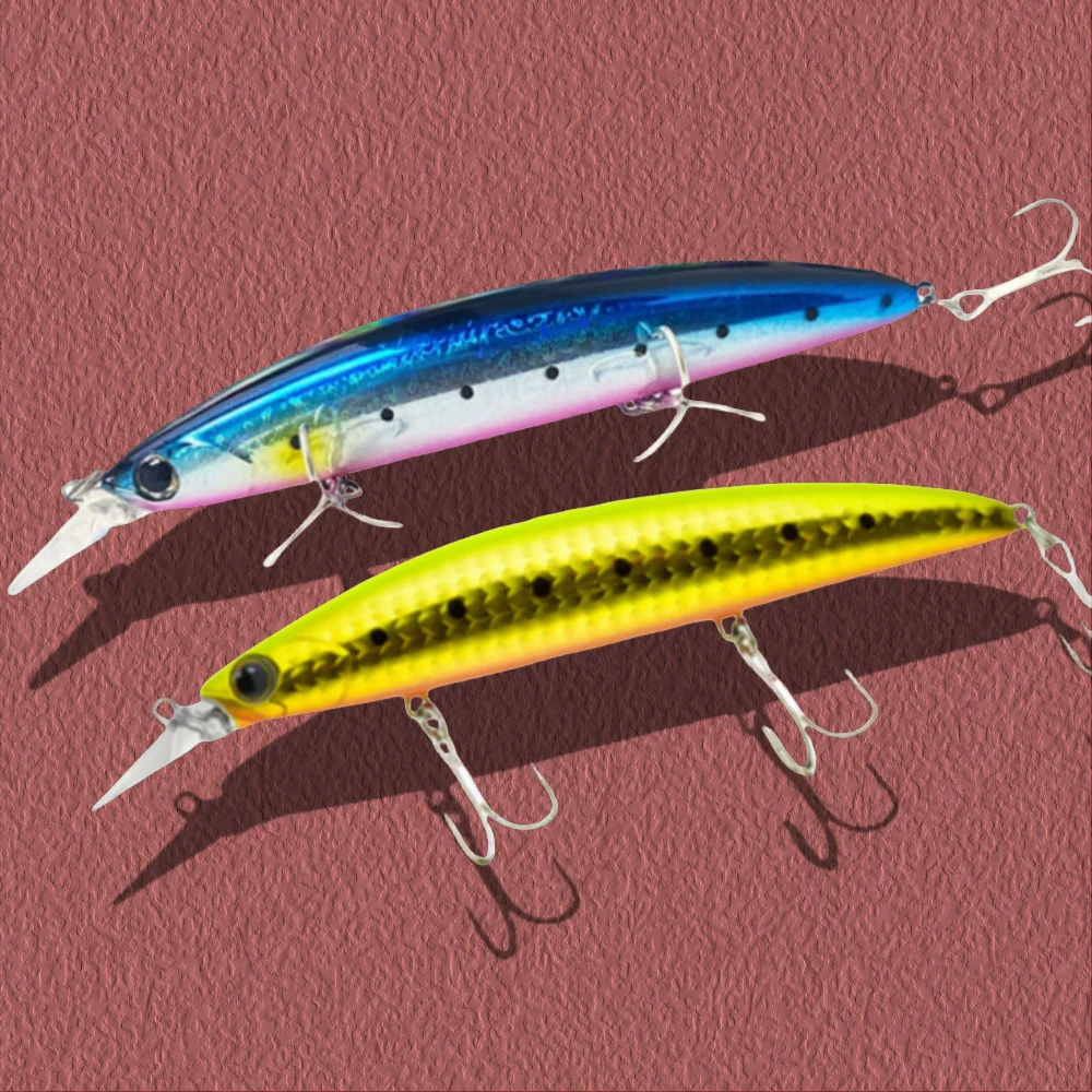 Floating Minnow 110mm 19g Fishing Lures Seawater Roll Wobbler for Barracuda Bluefish Yellowtail Ima Gyodo 110MD Pesca Jerkbait