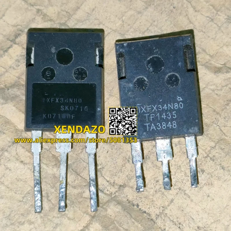 10PCS/LOT IXFX34N80 34N80 34A 800V TO-247 isc N-Channel MOSFET Transistor