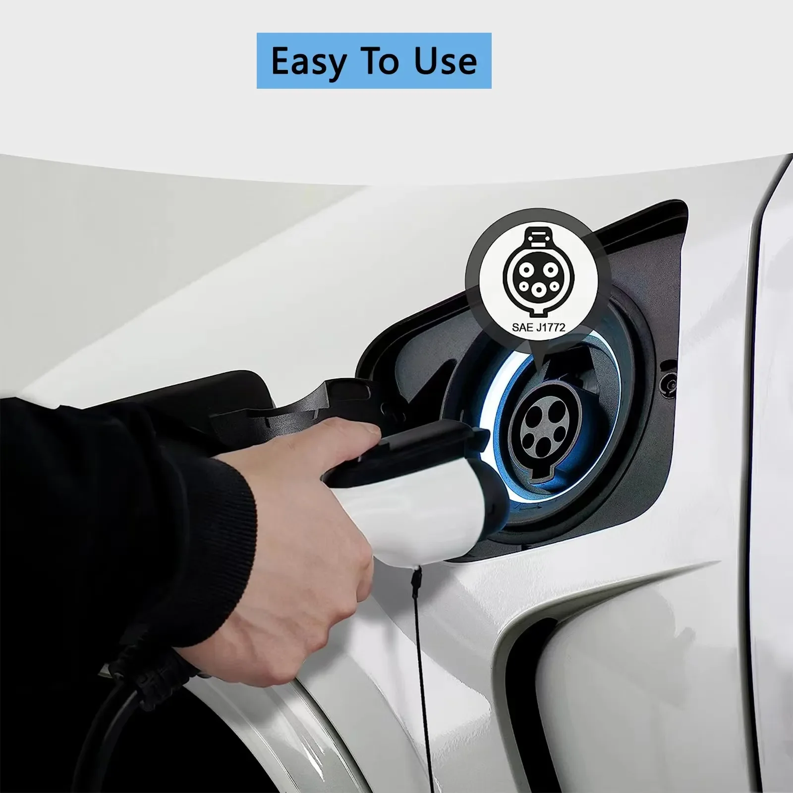 Wall Mounted EV Charging Station Type 1  32A EVSE Wallbox  Electric Vehicle Car Charger