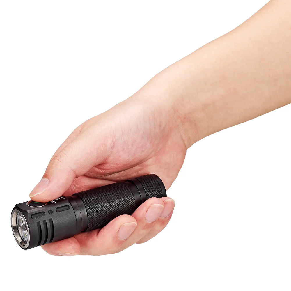 EDC Flashlight Outdoor Lighting Side Switch Small Mini Size 3 LED Torch Powerful Light 5 Working Modes 18650 Battery D1