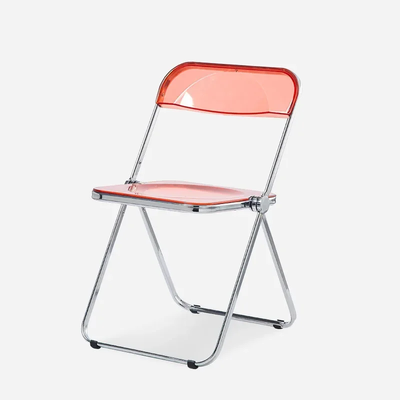 Ins Transparent Folding Chair Nordic Acrylic Makeup Chairs Sillas De Comedor Furniture Plastic Dining Chairs Стулья Для Кухни